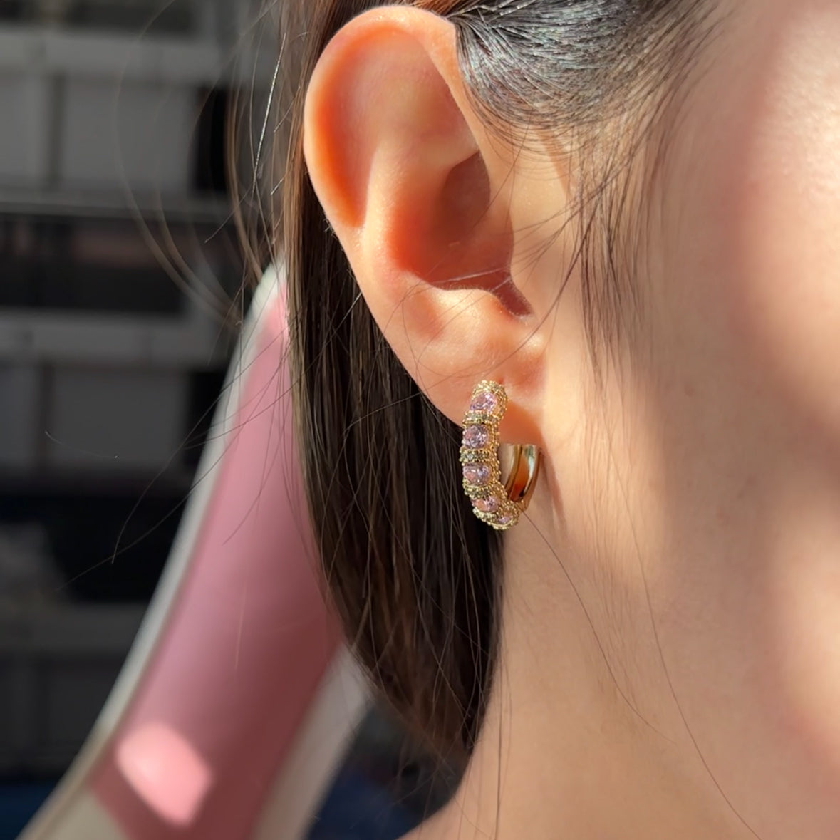 Pink hoops