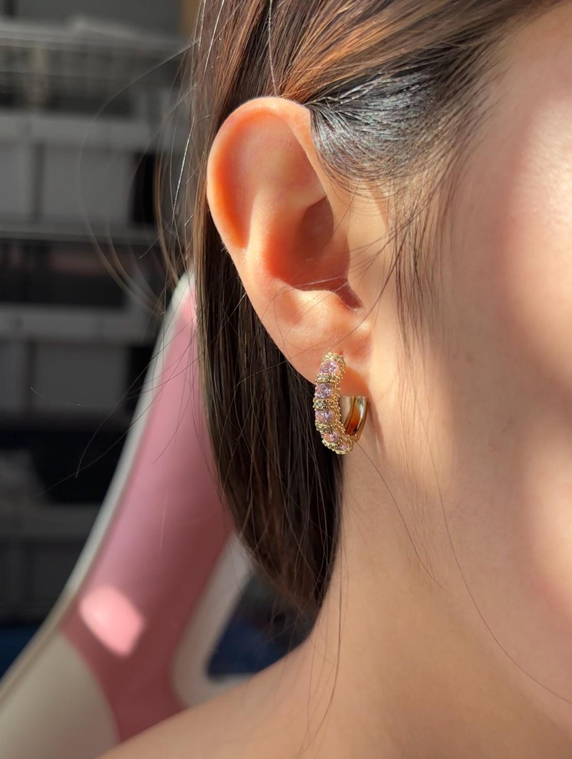 Pink hoops