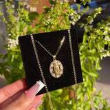 Flower uno Virgencita necklace