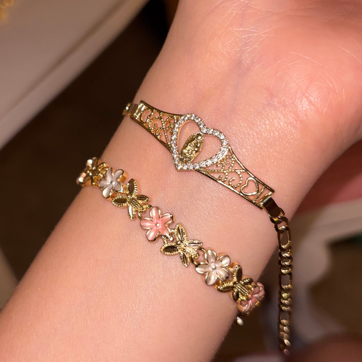 hibiscus flower bracelet