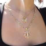 Collar de 8 diamantes