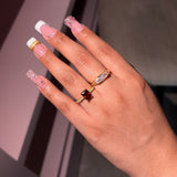 Sparkly Square Ring