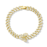 Pulsera cubana mariposa