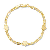 Pulsera Corazón Oro