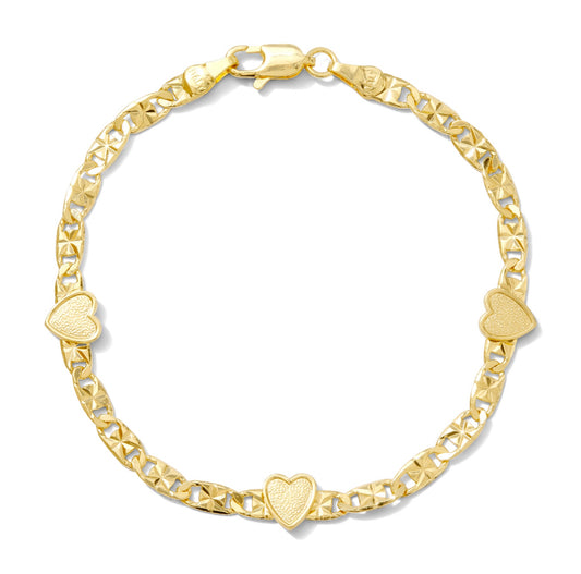 Pulsera Corazón Oro