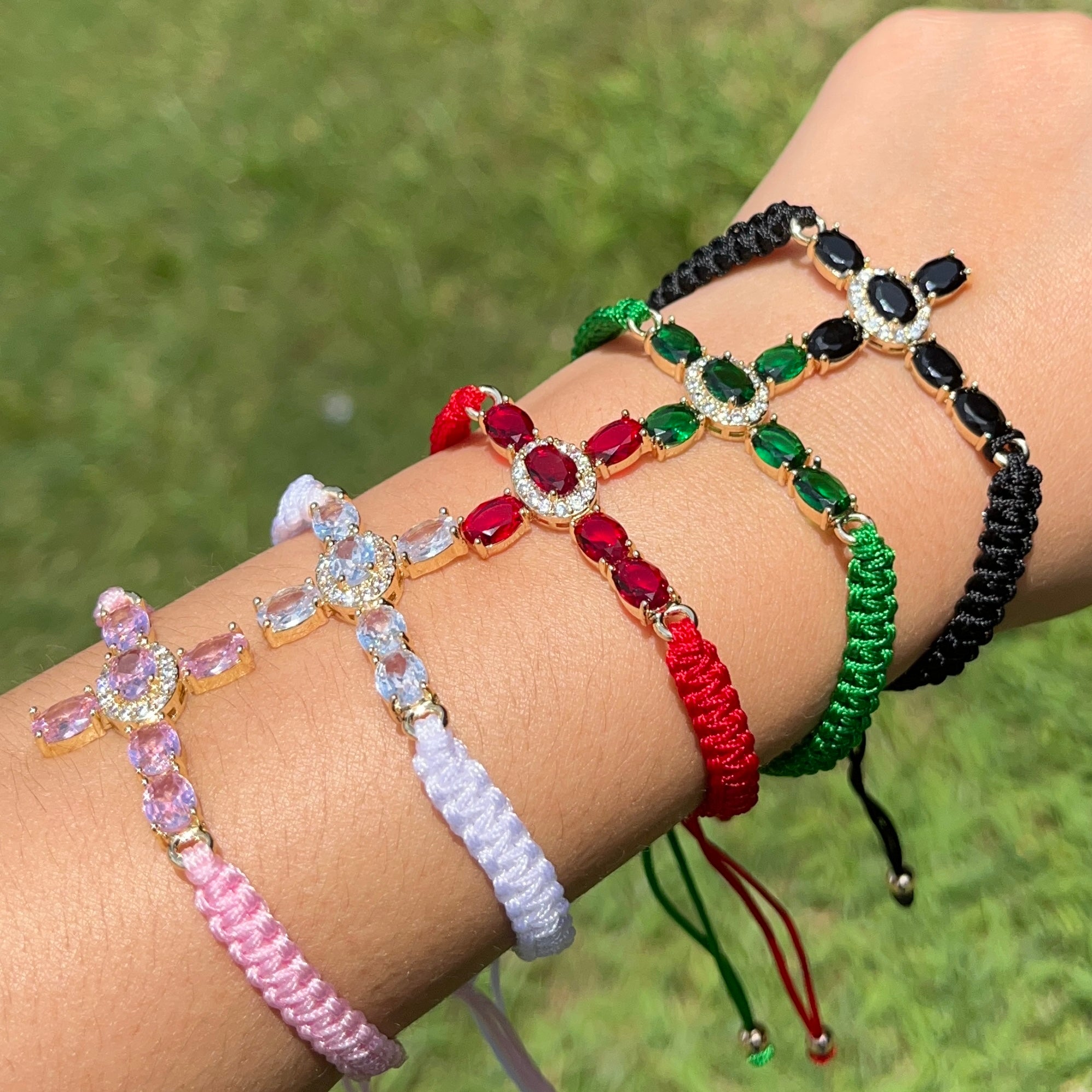 Pulseras religiosas de nailon