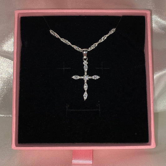 Diamond cross pendant