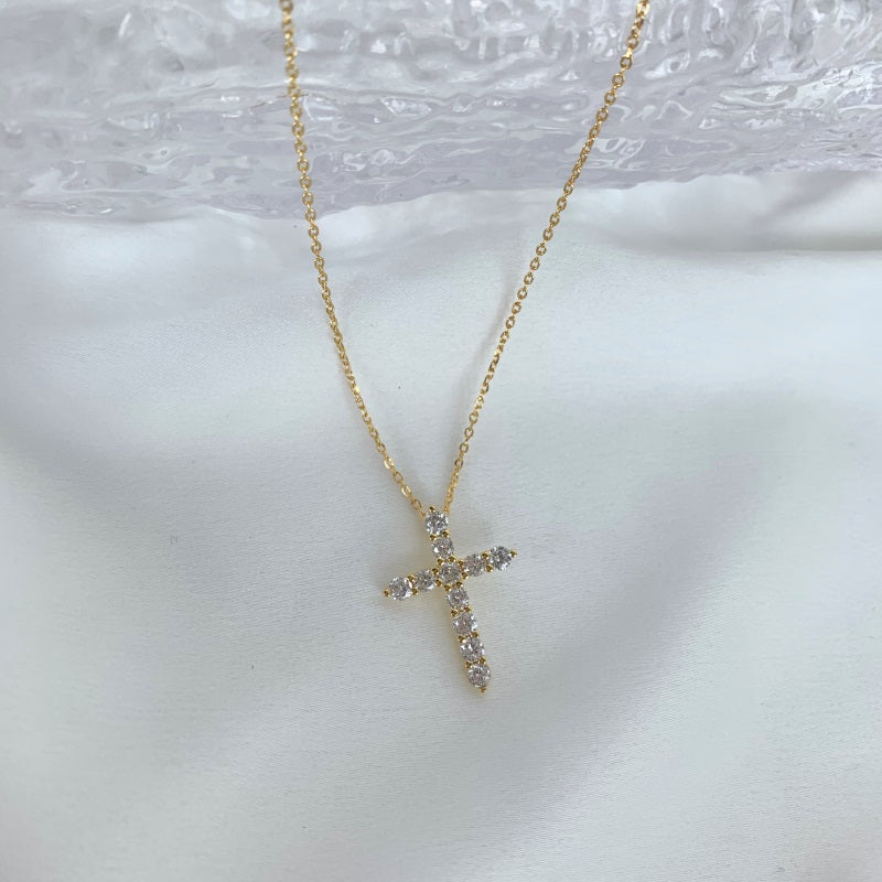 #2 Cross 925 Sterling Silver Necklace