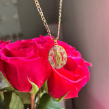 Flower uno Virgencita necklace