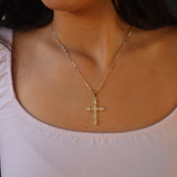 White Cross  Reina necklace