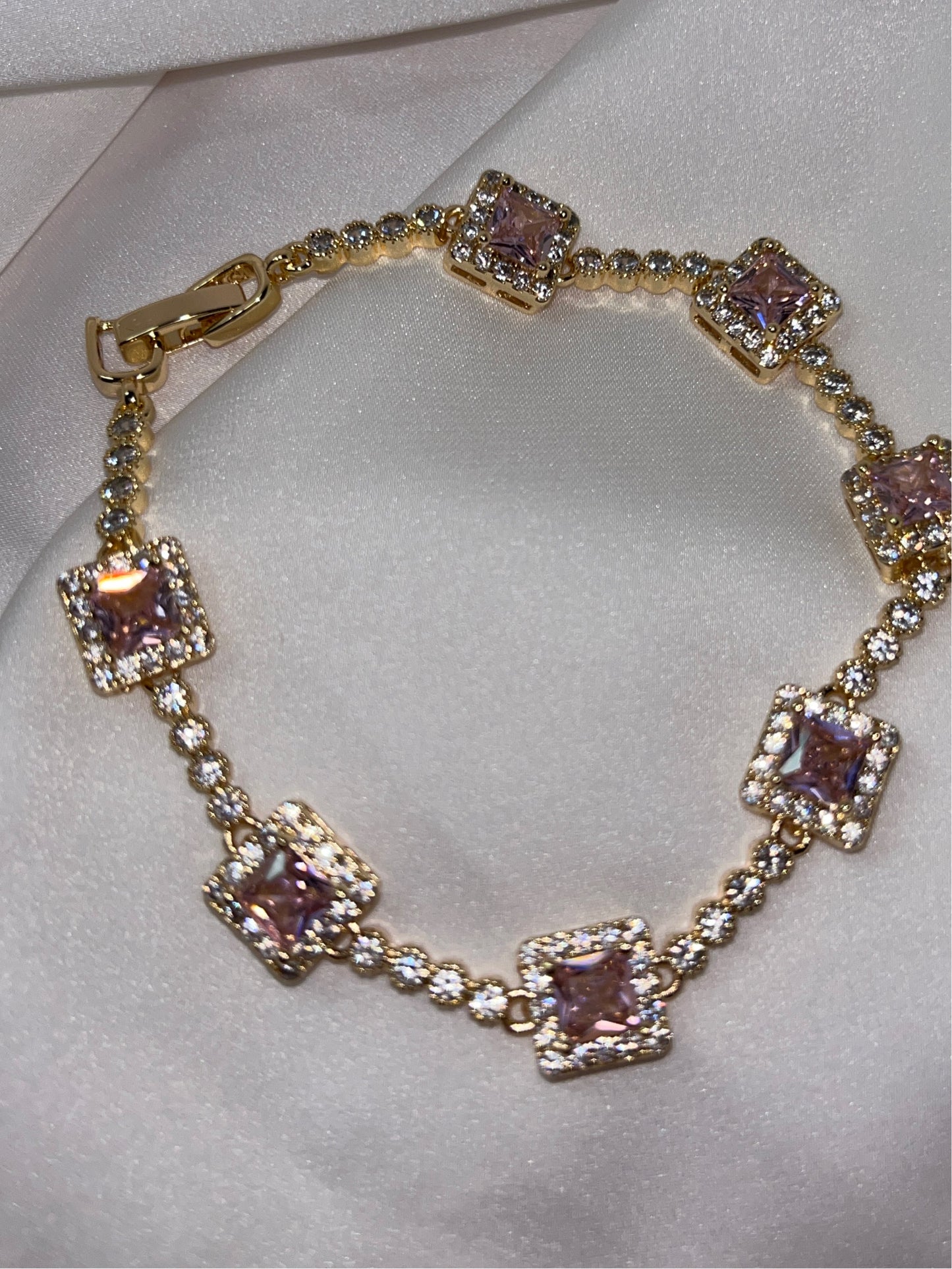 Pink diamond bracelet